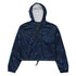 Blue Mahi-mahi Dolphin Women’s cropped windbreaker